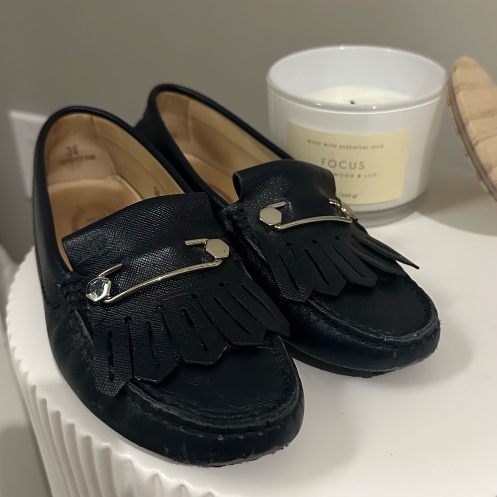 Tod's Navy Leather Loafers